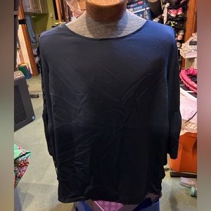 Blue shirt, decorative long sleeves